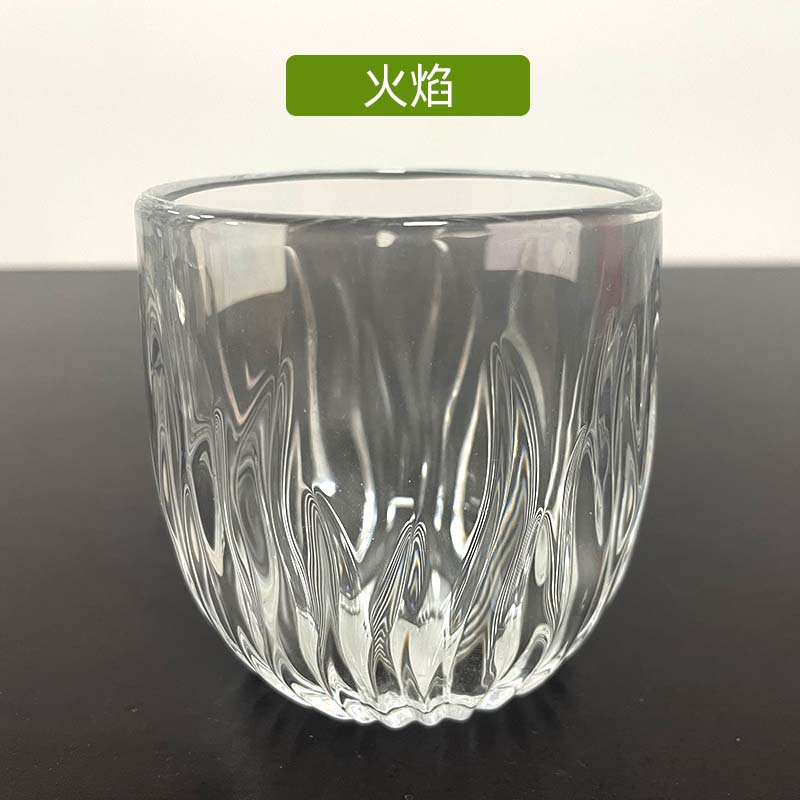 Transparent Flame Water Glass