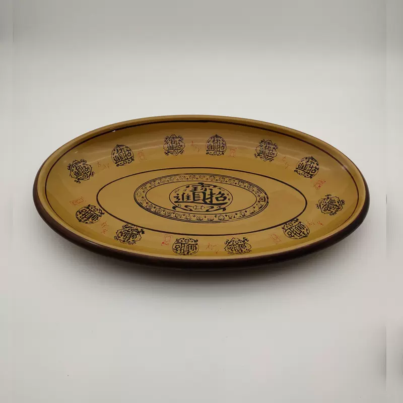 12 "fortune thick edge fish plate