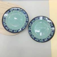 Blue and white melamine disc -1008