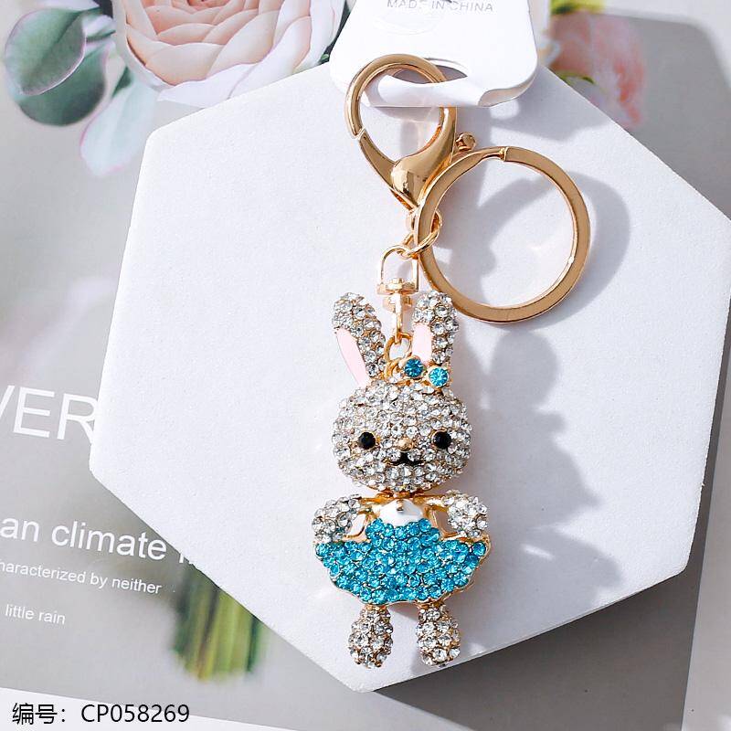 Full Crystal Rhimestone Rabbit Keychain