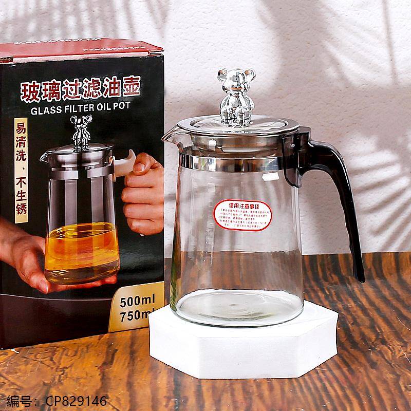 271 500ml Glass Filter Cone Oil Can | Kitchen Tool, Oil Dispenser
