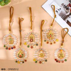 Five way God of wealth car pendant 1*10