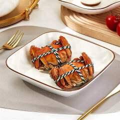 7 inch square plate (corner love) excellent