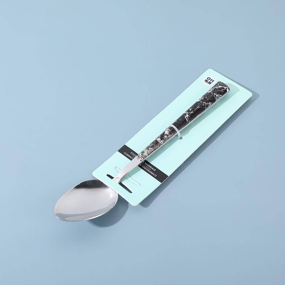 Curved wooden handle Deluxe table spoon -1