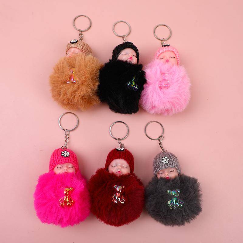 Cute Sleeping Baby Keychain