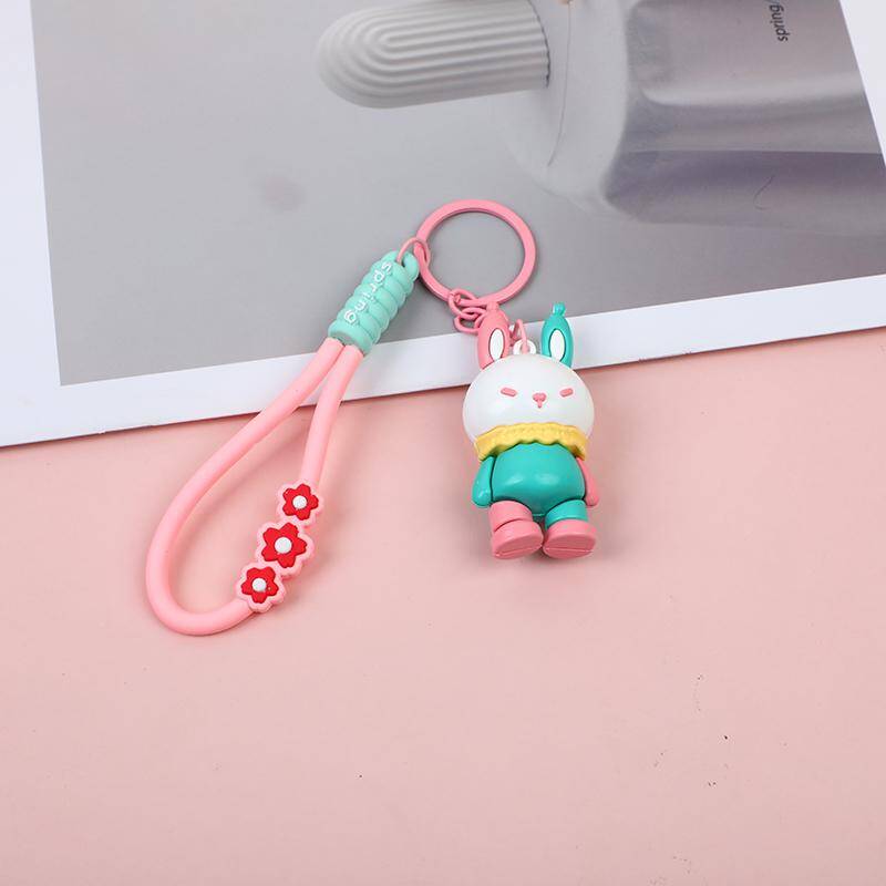 Cartoon Rabbit Charm Pendant Keychain-40