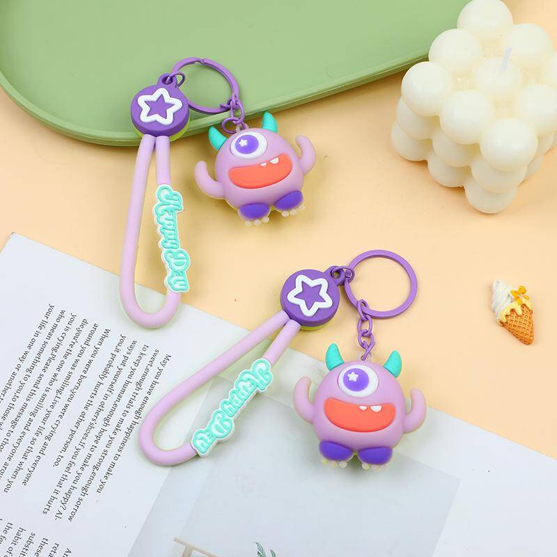 Cartoon Monster Pendant Keychain-43
