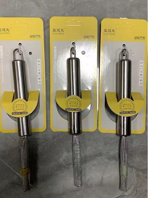 6588 Crown Rabbit 201 steel handle pot brush