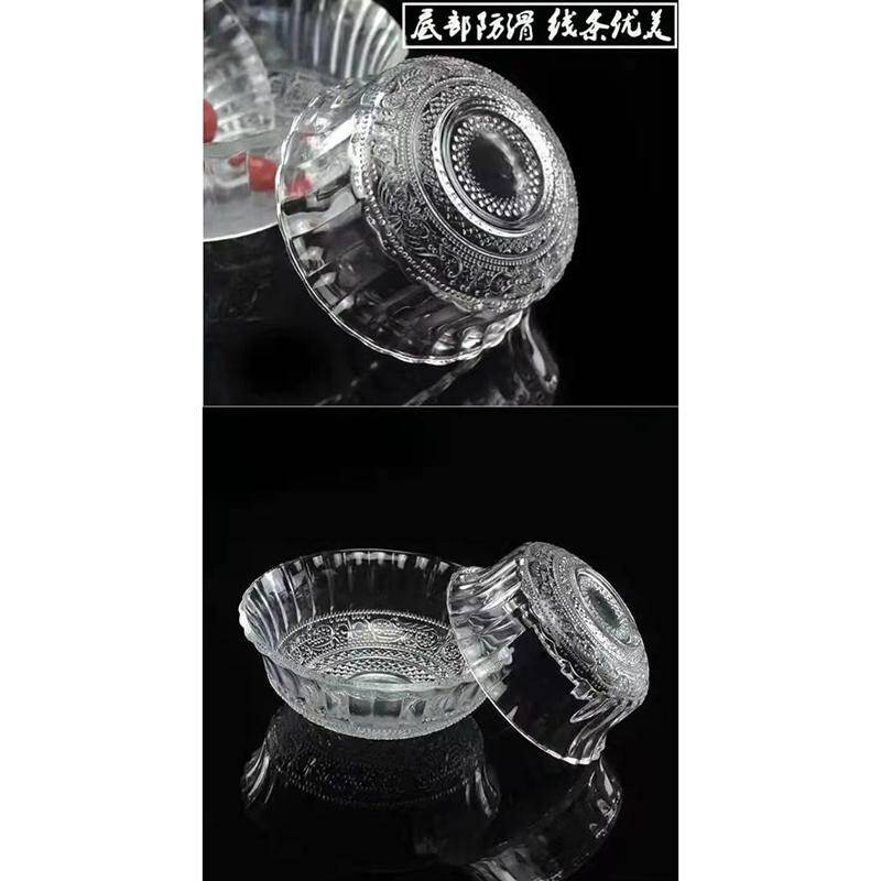 Peacock glass bowl-6 Pieces Set