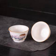 Elegant Floral Design Powder You Tea Cup