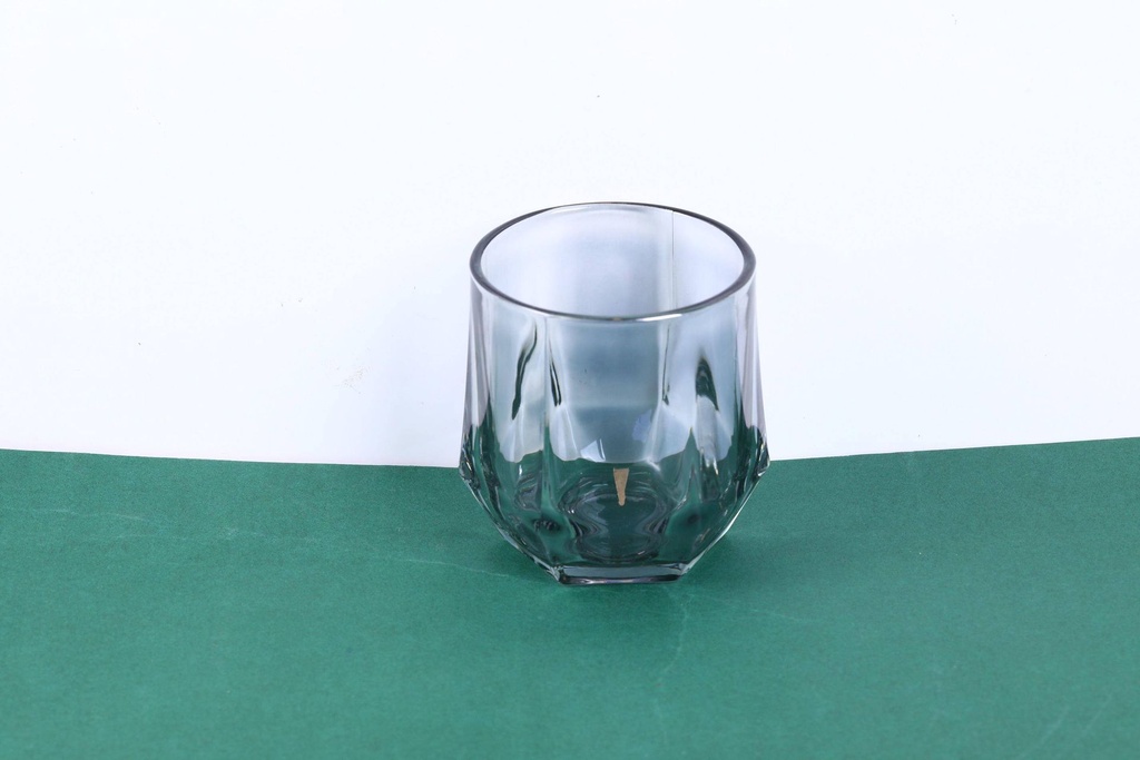 Hexagonal grey glass 220ml