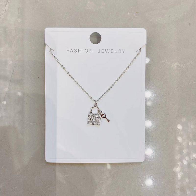 Sterling Silver Key Necklace JN05881-YO