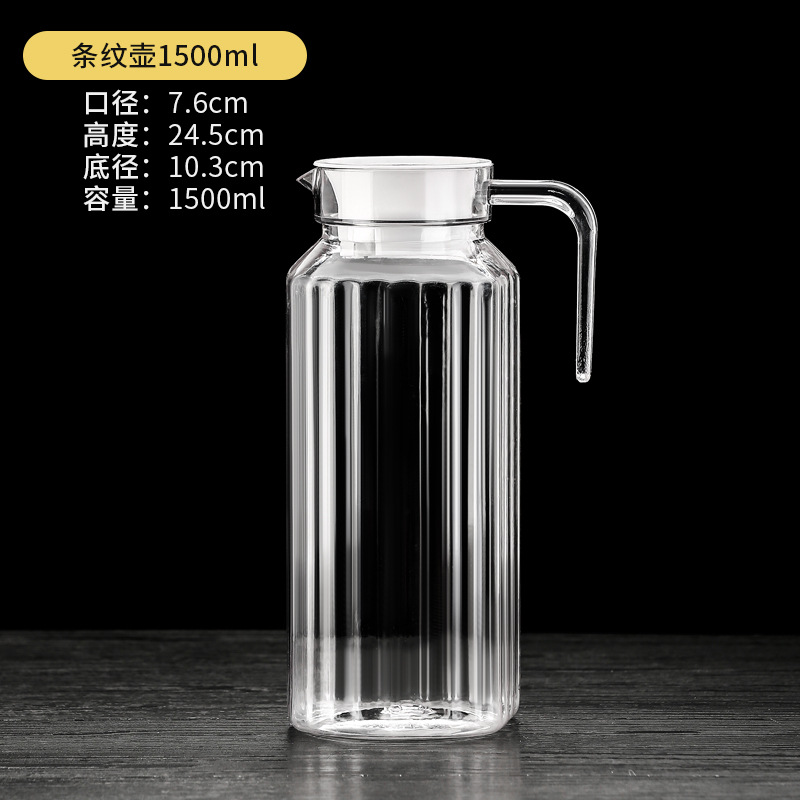 Classic Acrylic Striped Teapot
