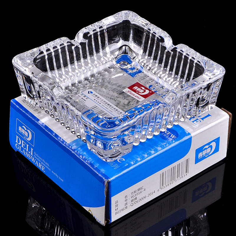 Deli Glasswear Square Ashtray 10.5cm