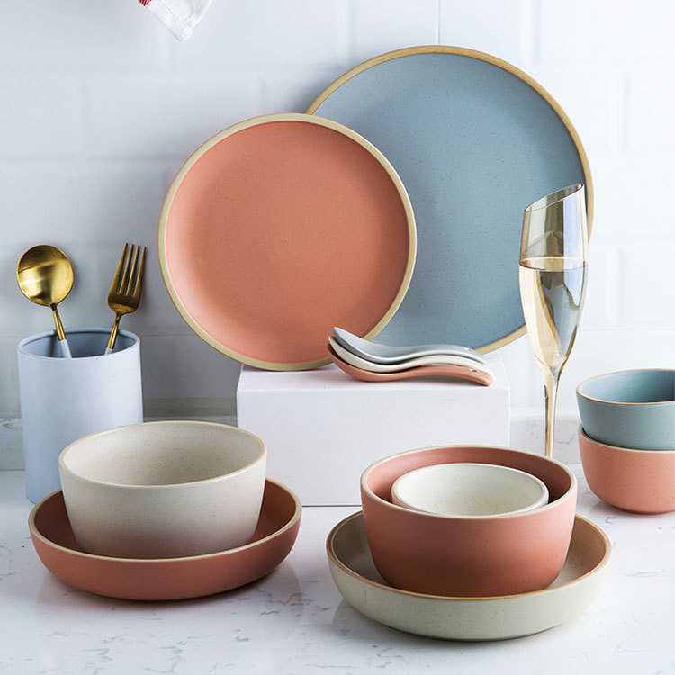 High-Quality Stoneware Shallow Plate 10-inch 