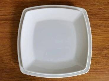 Rolled Edge Square Plate