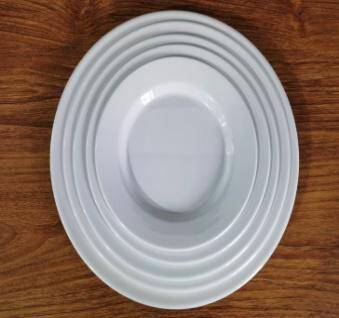 Wide Rimmed Round Plate