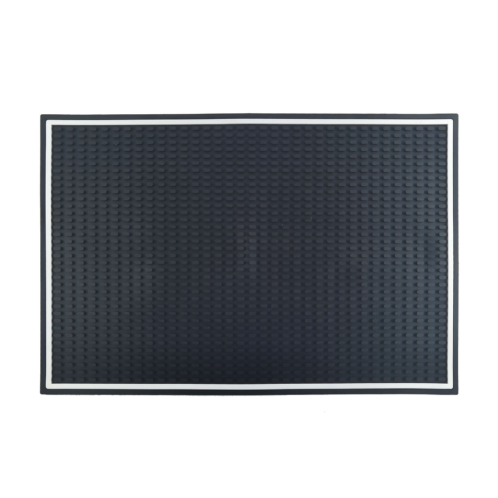 White Edge Soft Gel Bar Non-slip Drainage Mat