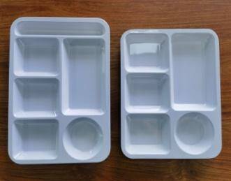 Melamine Compartment 5 Compartment Dinner Plate 12.5 inches