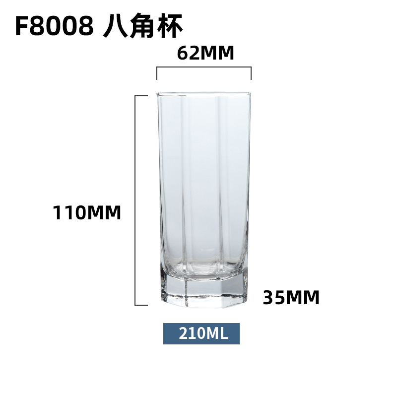 Octagonal Water Glass