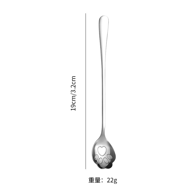 Extended Handle 401 Stainless Steel Silver Color Long spoon