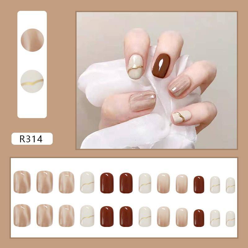 Short Press on Nails R314
