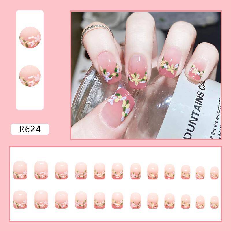 Nail Sticker Seamless Removable Full Coverage False Nails R624