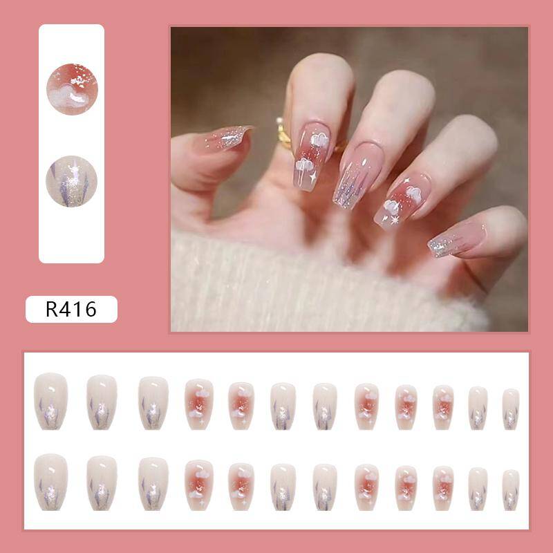 Instant Elegance Fake Nails: Press-On Nails R416