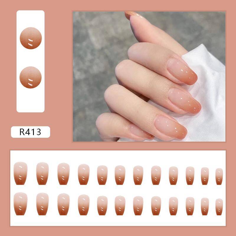 Stunning Fake Press-On nails R413