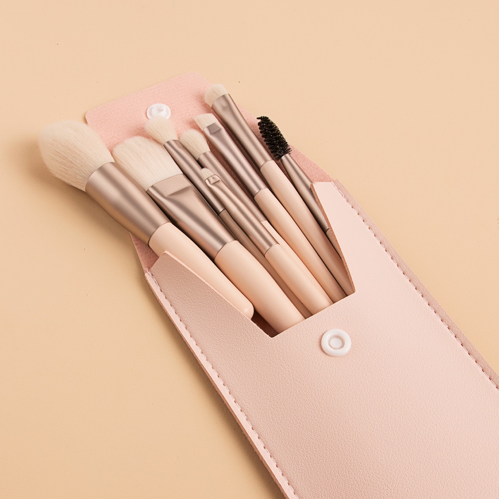 8pcs Travel Makeup Brush Kit
