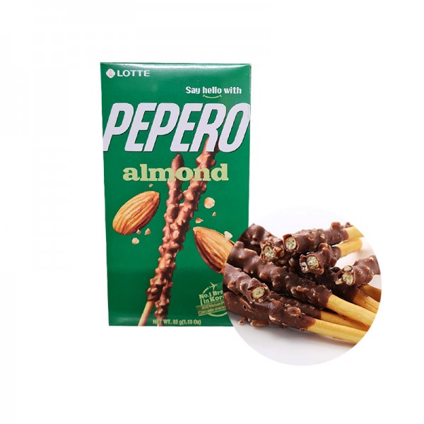 Lotte Pepero Almond 32 Gm (1*40)