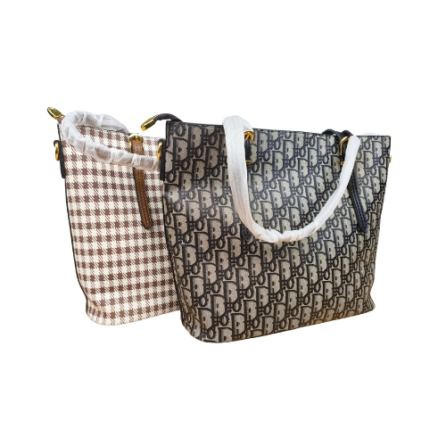 Square Pattern Hand Bag