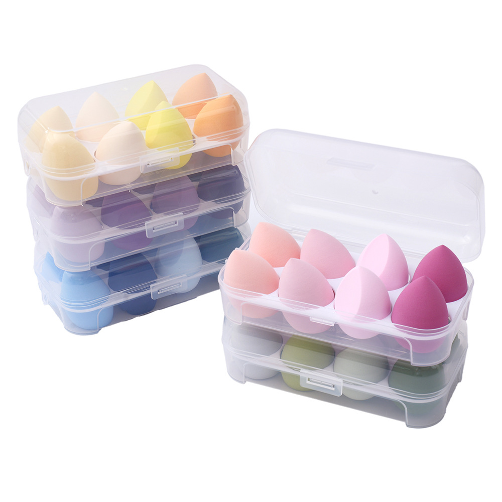 Egg Carton Eight-Panel Powder Puff Set