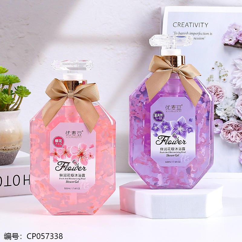 Yumiao Dou Fresh Moisture Flower Petal Shower Gel 500ml**