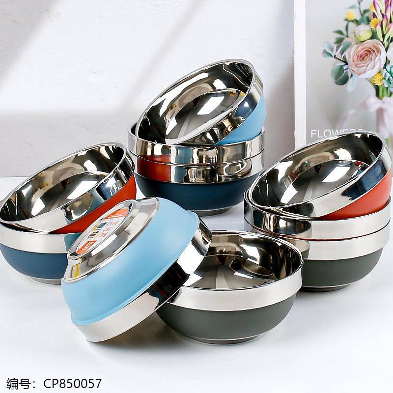 Colorful 14cm Hong Kong White Gold Bowl (304)