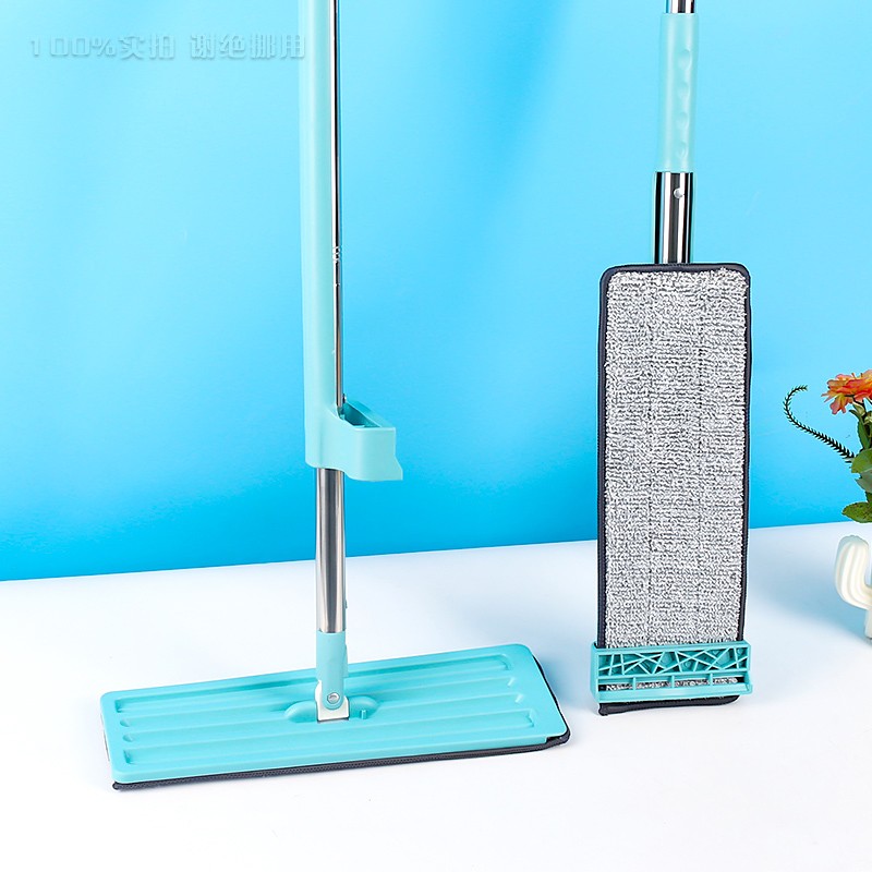 Thick plate non-returnable flat mop