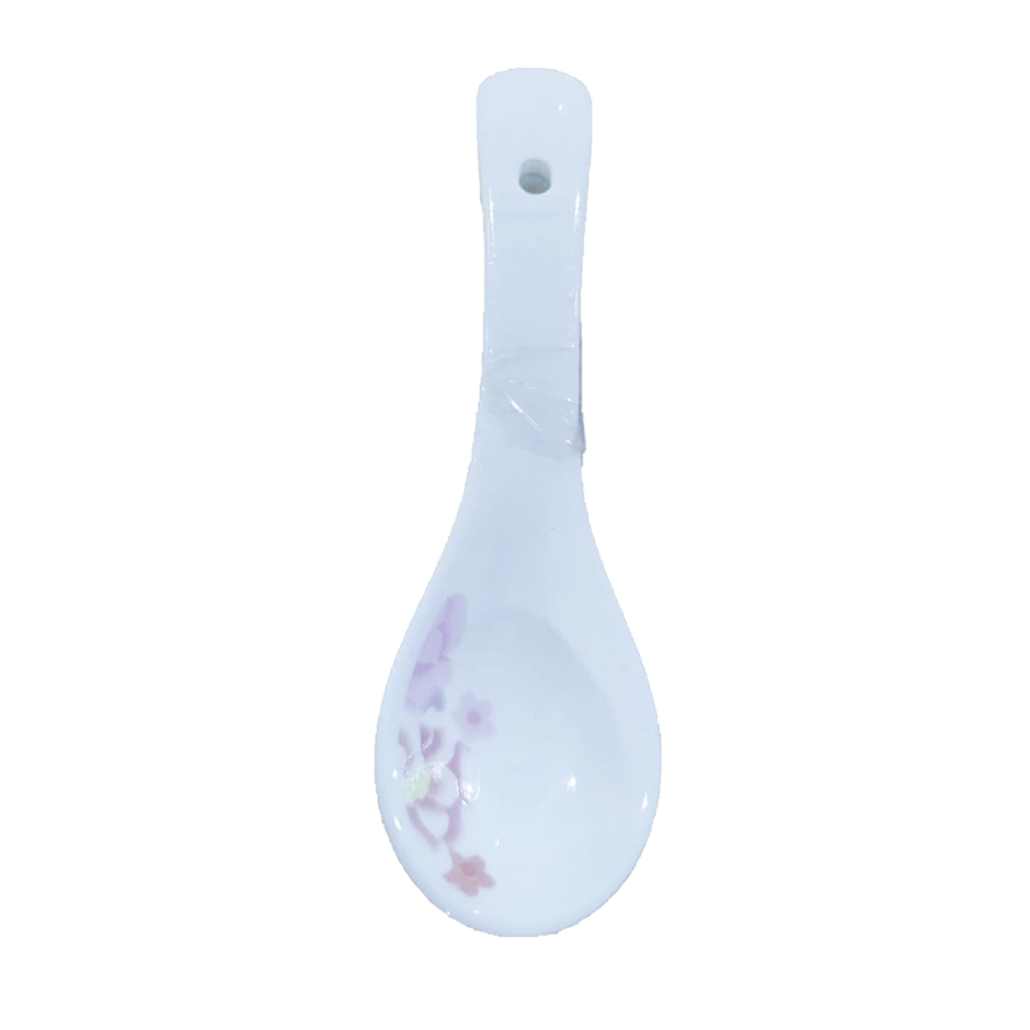 Seaside floral language three-turn ceramic spoons 3 pieces