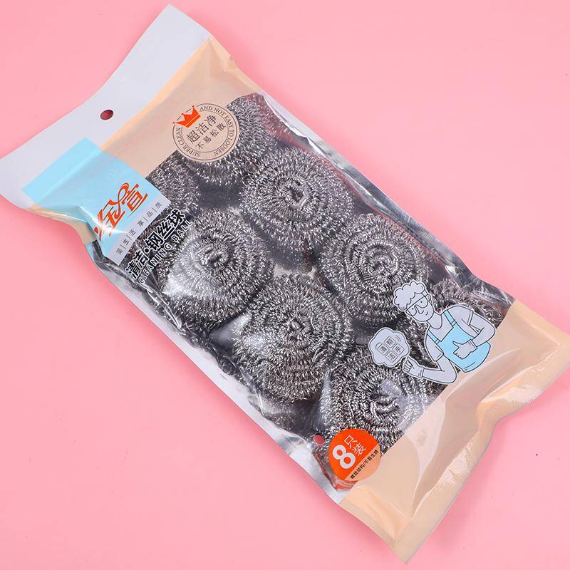 Stainless steel cleaning balls 8 pieces JX-88-09