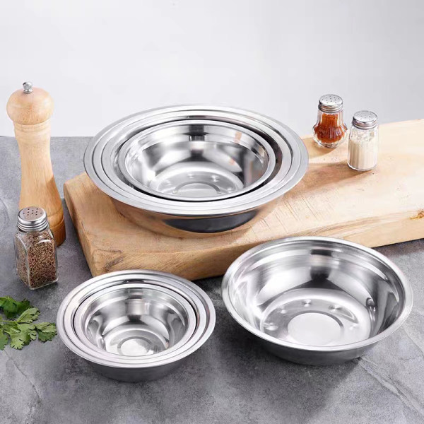 04 Thickened Magnetic Stainless Steel Basin - 20cm