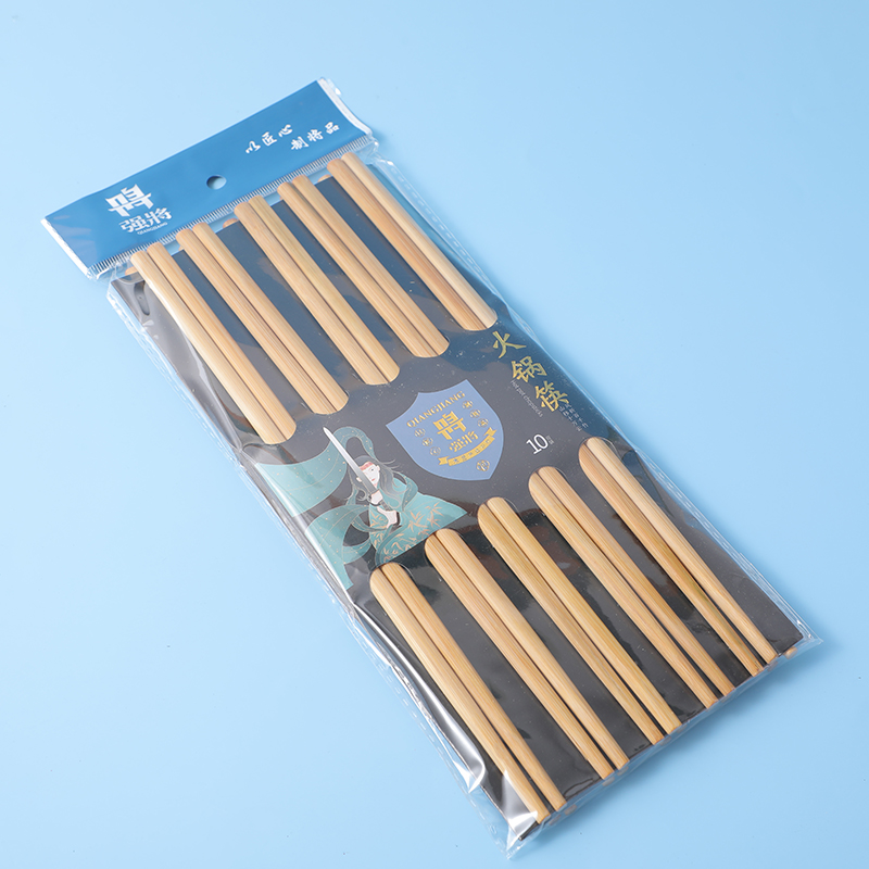 Uncoated Bamboo Chopsticks 10pcs - QJ919