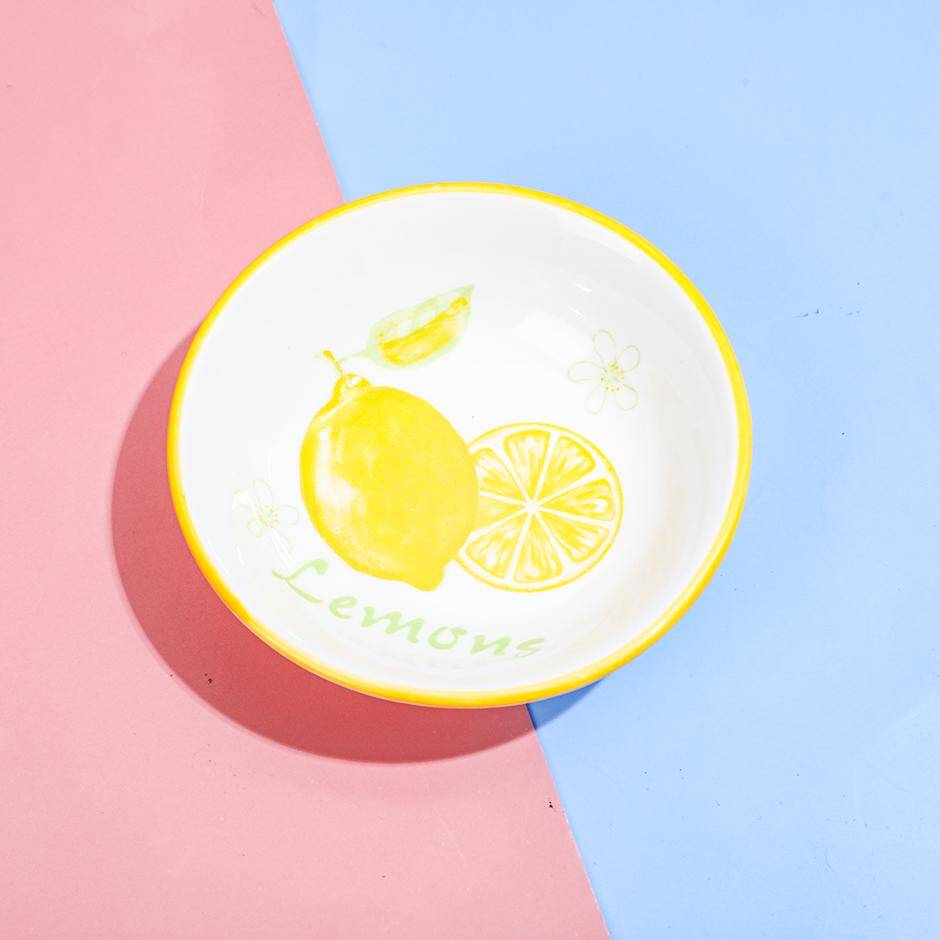 Lemon ceramic plate