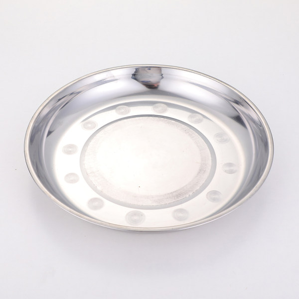 03 Stainless Steel Round Plate - 28cm