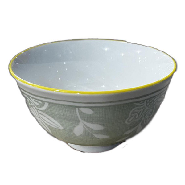 4.5-inch Tang Pattern Green Ceramic Bowl