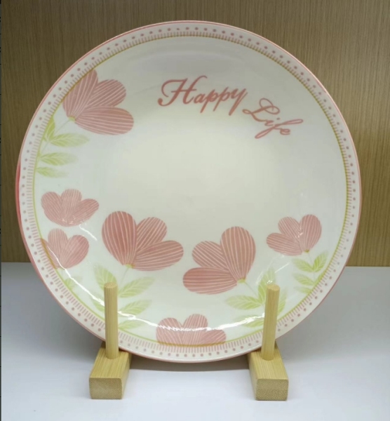 8 soup plates (Pink and White Blossoms)