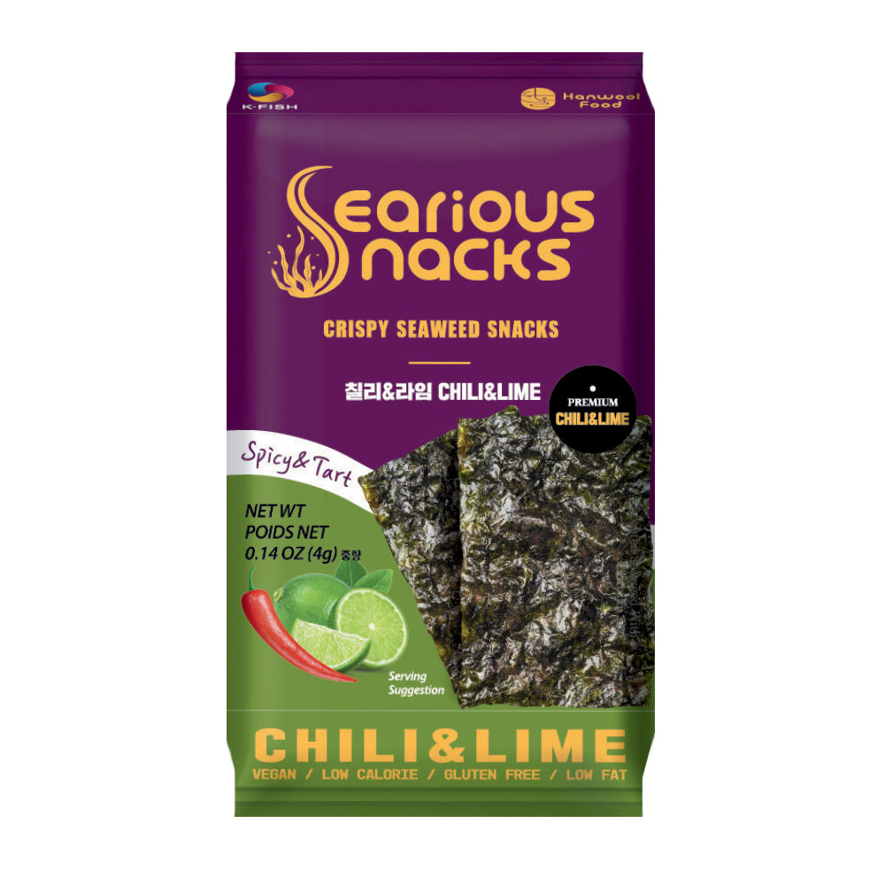 Searious Snacks Roasted Seaweed- Chili&Lime Flavor Flavor