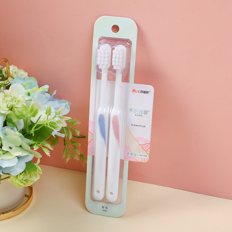 Soft洁 cotton foam toothbrush 2pcs - K682