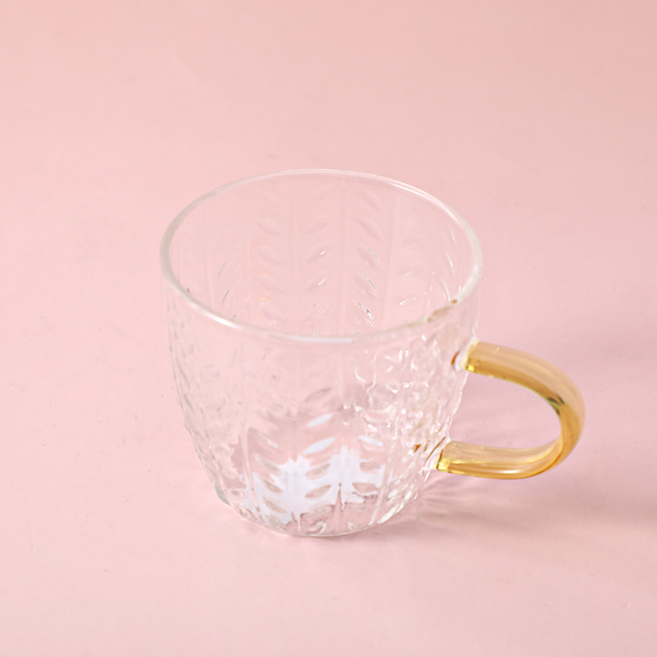 Wheat ear glass tea cup