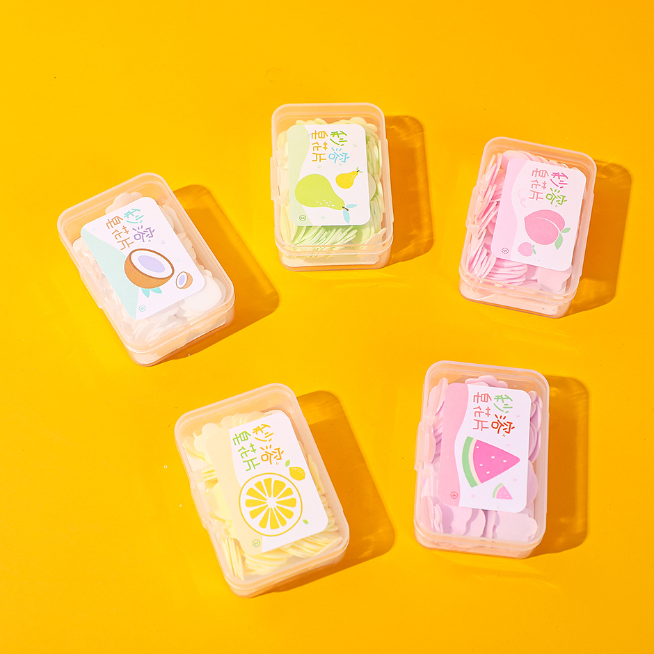 Small square box of soap flakes