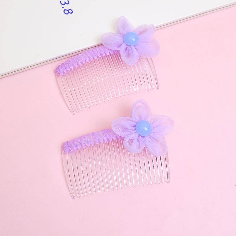 Purple small flower comb