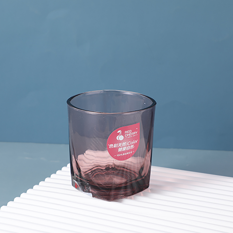 Red cherry red glass cup - 306C-R
